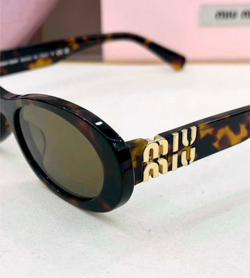 Miu Miu SMU 06ZS Glimpse Sunglasses Dark Havana/Brown 50-20-140mm