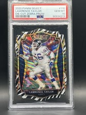 POP 1 2020 PANINI SELECT #110 LAWRENCE TAYLOR DIE-CUT ZEBRA PRIZM