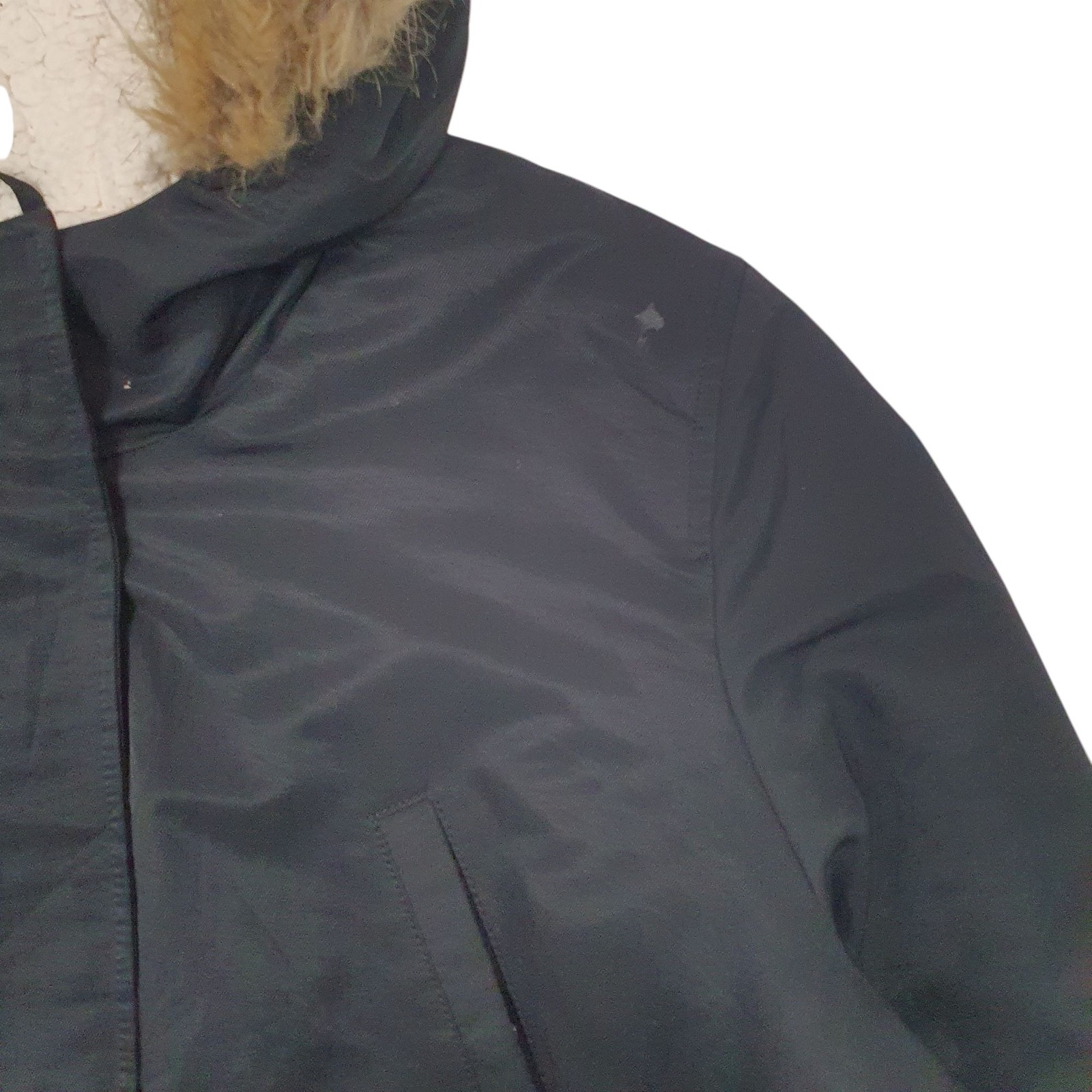 LEVIS Parka Jacket Coat Sherpa Lined Womens XL image 4