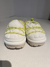 UGG Spaceslider Tech Slide Platform Slippers Womens size 8 White Yellow New NWT