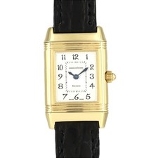 Authentic Jaeger-LeCoultre Reverso Duetto YG 266.1.44/Q2661420 YG Manual Win...