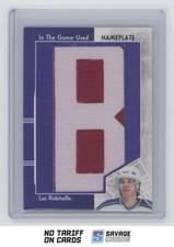 2013-14 In The Game Used Nameplate Gold Patch Luc Robitaille 1/1 #NP-280 Los