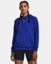 Under Armour Womens Rival Fleece HB Hoodie. Royal Blue. XL NEW