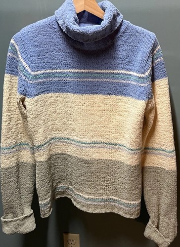 Pierre Cardin, Vintage Pierre Cardin Chenille Long Sleeve Turtleneck Sweater Women’s Medium