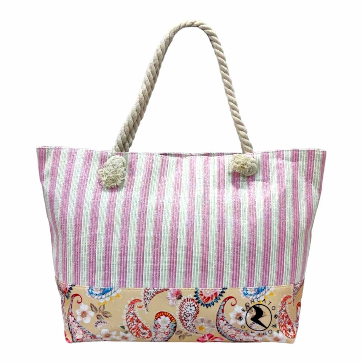 Borsa Mare Spiaggia Barca Piscina Lago Sacca Shopping Manici In Corda R Roncato