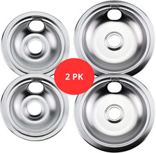 316048413 and 316048414 Replacement Range Cooktop Drip Pans fit GE 2 Sets 