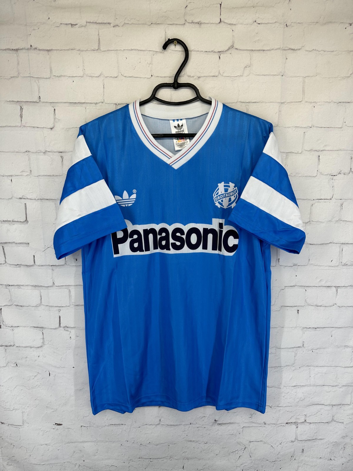 OLYMPIQUE MARSEILLE 1990 1991 VINTAGE RETRO FOOTBALL SHIRT JERSEY AWAY SIZE M
