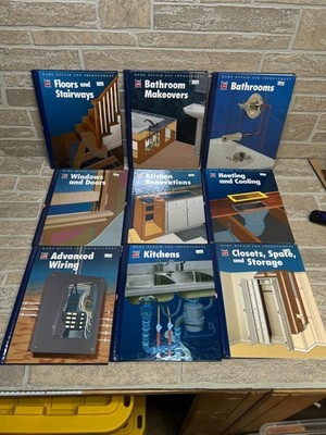 Time Life Books, Home Repair and Improvement Lot of 9 Spiral Bound, 1997