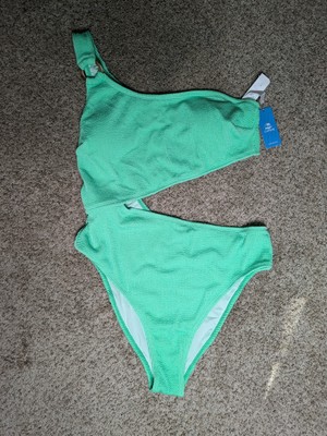 Cupshe NEW Green One Shoulder Cut Out One Piece Size XL