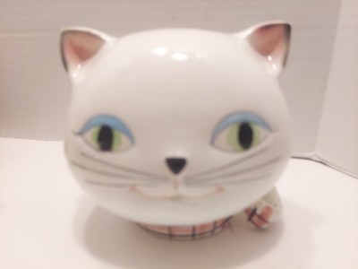 Cat kitten cozy Howard Holt 1958 string and scissor holder very good condition