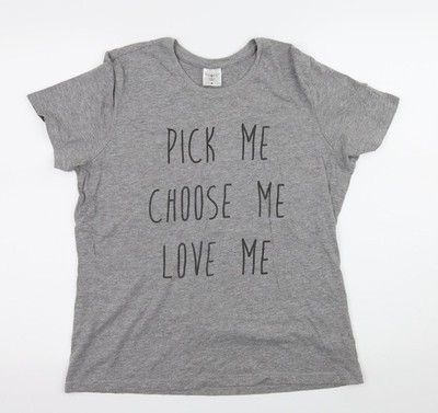 Stedman Damen grau Jersey Basic T-Shirt Größe XL - Spruch