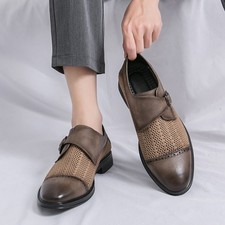 Breathable leather shoes pointed leather shoes casual sandals