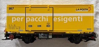 LGB Train 47893 G Rhaetian Railway RhB Container Flatcar with Container