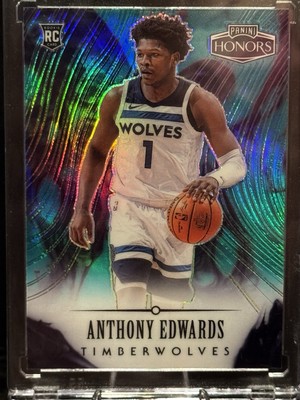 2020-21 Chronicles Honors Teal Prizm Refractor Anthony Edwards #588RC- SP Rookie