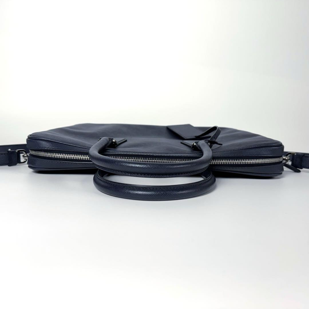 Prada Safiano 2Way Business Bag 2Ve368 Black Leather Prada Safiano 2Way Business Bag 2Ve368 Black Leather