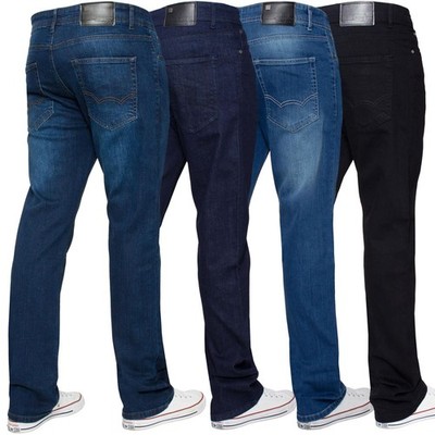 Enzo Herren Stretch Jeans Straight Leg Heavy Duty Regular Work Denim Hose Pants
