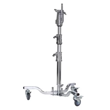 Flashpoint Flashpoint Heavy Duty 3.8ft Lowboy Steel Stand with Rolling Base and