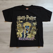 Vintage Harry Potter Movie Promo Tee Shirt Sorcerer's Stone Book Art Rare Kid XL