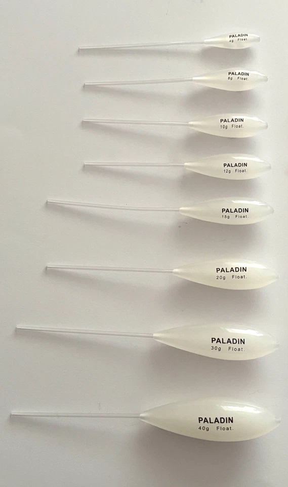 Paladin Bombarde/Sbirolino schwimmend milchig Oberfläche 4 bis 40 Gramm Forelle