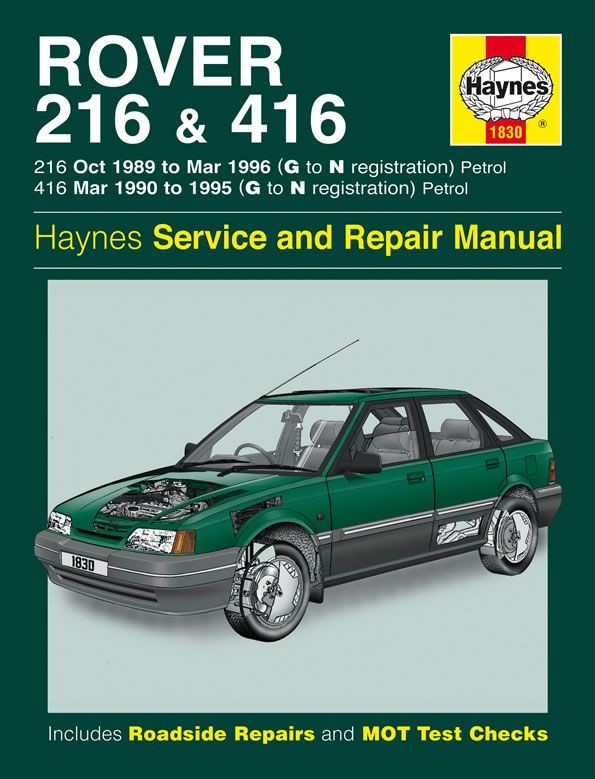 Revue technique Rover 216 416 Petrol 89-96 manuel Haynes Anglais neuf