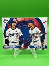 2025 Topps Series 2 Shohei Ohtani Mookie Betts Dynamic Duos Insert #DD-2 SP