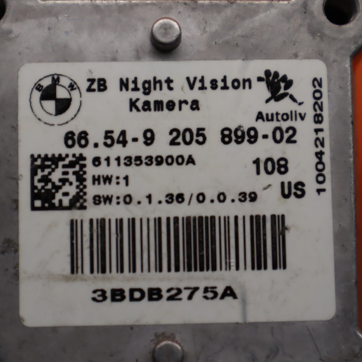 ROLLS ROYCE GHOST NIGHT VISION CAMERA 2009 2010 2011 2012 2013 2014 6654 9205899