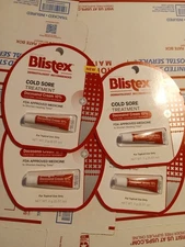 4x Blistex Cold Sore&Fever Blister Treatment Ointment, 0.07 oz Tube