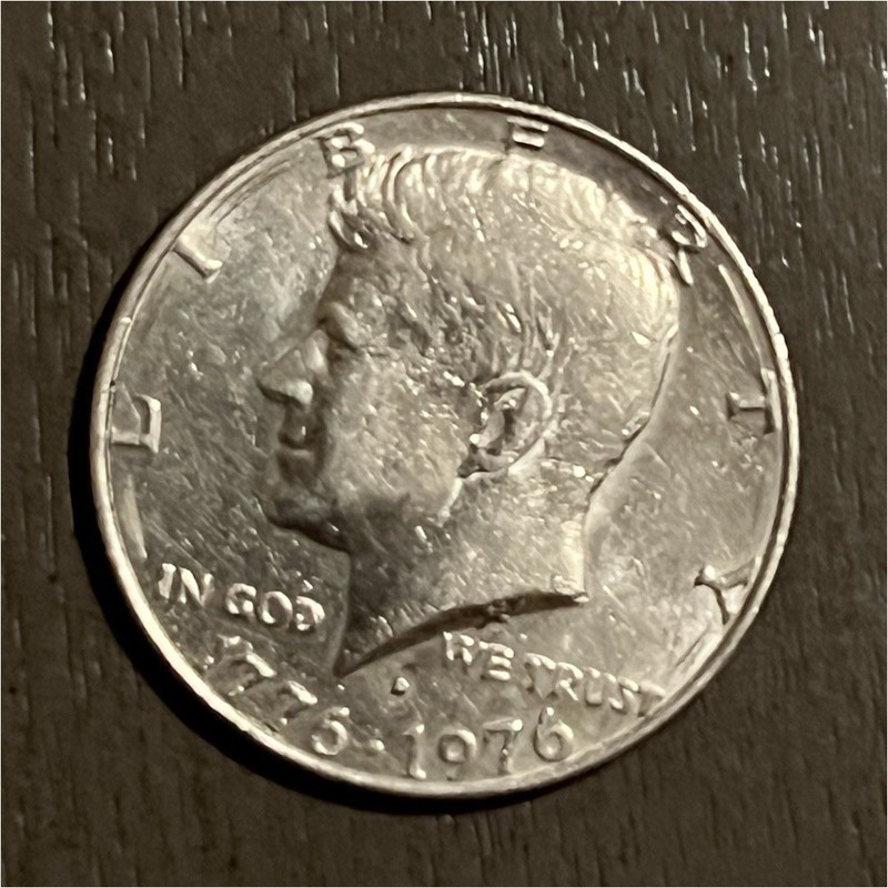 1976 Kennedy Half Dollar 50C Independence Hall Reverse Circulated