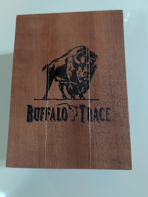 Buffalo Trace Cigars EMPTY Wooden Cigar Box 7"x5.25"x 3.75" EXCELLENT CONDITION