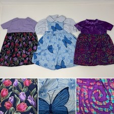 "Lote de 3 trajes de muñeca hechos a mano ropa para vestidos de niña americana de 18"" blusa mameluco"