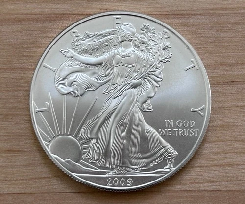 2009 Uncirculated American Silver Eagle 1 Oz .999 Fine Silver