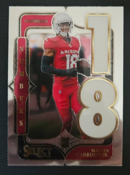 2024 Panini Select Numbers #4 Marvin Harrison Jr RC!