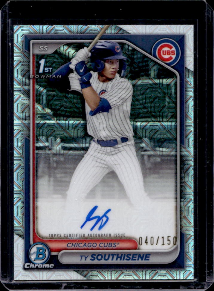 2024 Bowman Draft Ty Southisene Chrome Auto HTA Choice Refractor 1st #40/150