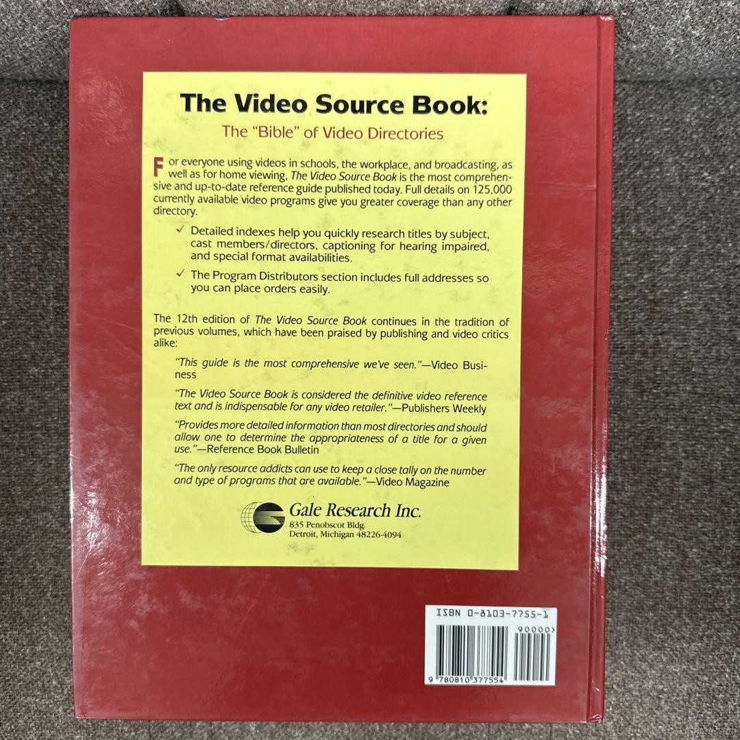 The Video Source Book 12th Ed 1991 1 A–M The Video Source