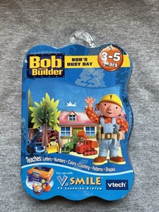 Vtg V-TECH V.SMILE Bob the Builder Learning GAME AGE 3-5