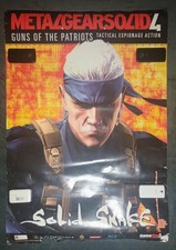 GameStop Metal Gear Solid 4 Solid Snake Poster Huge Oversized 47"x33" Promo Ad