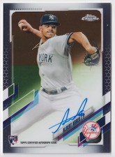 2021 Topps Chrome #RA-AA Albert Abreu Rookie Autographs NY Yankees