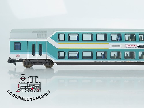 MG1420 Escala N FLEISCHMANN 97 8121 K DOPPELSTOCKWAGEN 2/1 Kl. DABz 751 der DB - - Imagen 7 de 17