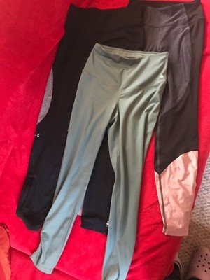 3x Sportleggins Paket under armour tchibo H&M Gr S Damen grau schwarz grün Set