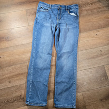 Thereabouts Boys 20 Husky Jeans Light Wash Denim Adjustable Waist Straight