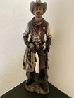 Western Cowboy 16” Resin Standing Figurine - Tall Cowboy Statue For Home Decor — photo 1