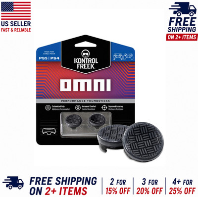KontrolFreek FPS Thumbsticks for PS4/PS5   Omni Black   Ships Fast