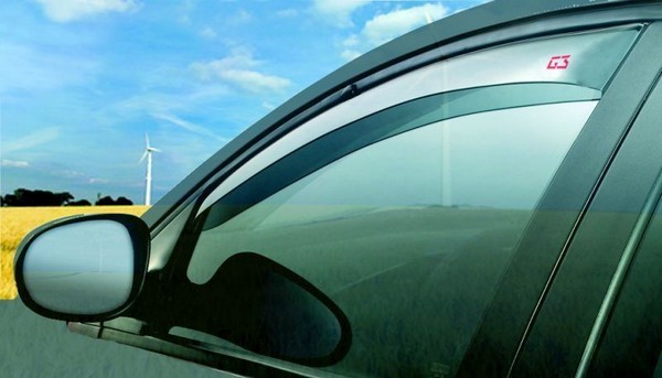 Déflecteurs d'air vitres avant de prestige pour BMW X3 E83 finition fumée foncée