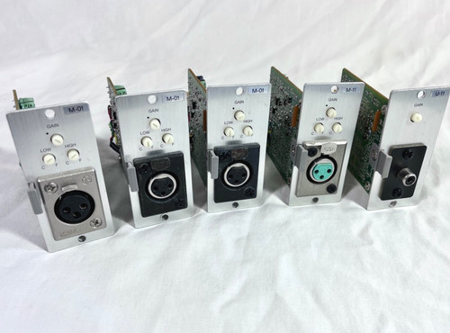 Lot of 5 TOA Modules Mic Preamp M-01, M-11, U-01 for 900 Series Amp 903MK