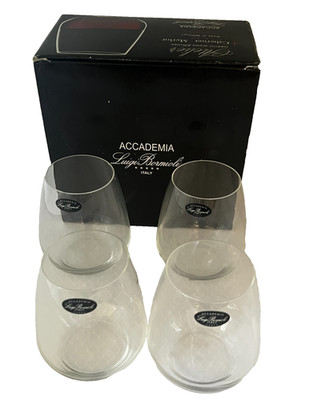 Luigi Bormioli Atelier Cabernet Merlot 23.25-oz Stemless Wine Glass Set of 4 NIB