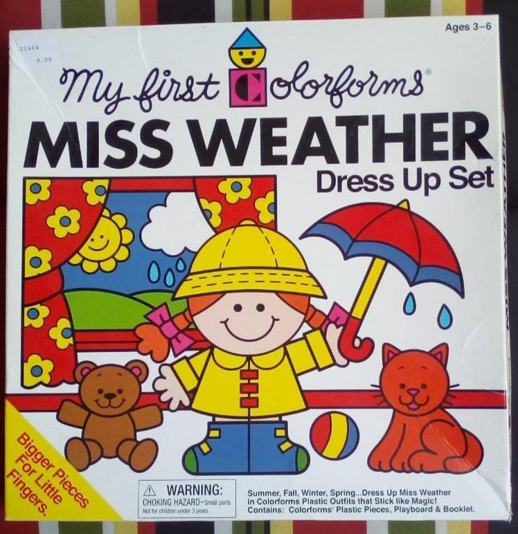 2017 MY FIRST COLORFORMS MISS WEATHER DRESS UP SET