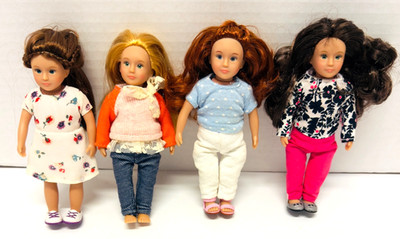 Battat Our Generation Lori Doll Mini 6'' Lot Of 4