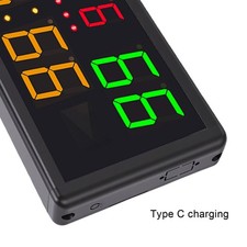 10-Digit Electronic Scoreboard With Remote Timer For Basketball Volleyball