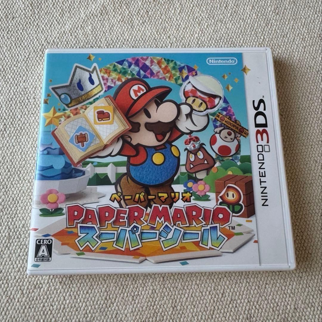 Paper Mario Super Seal Nintendo 3DS Japanese W/Case Version