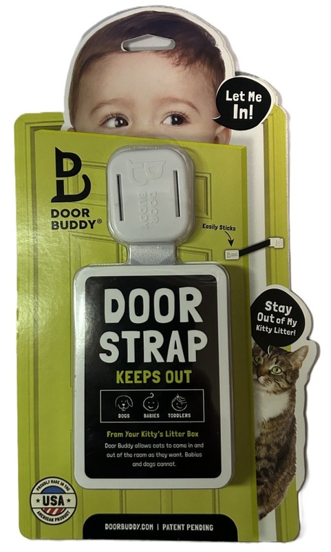 DOOR BUDDY DOOR STRAP - Keeps Babies, Toddlers, Dogs, Pets From Opening Doors